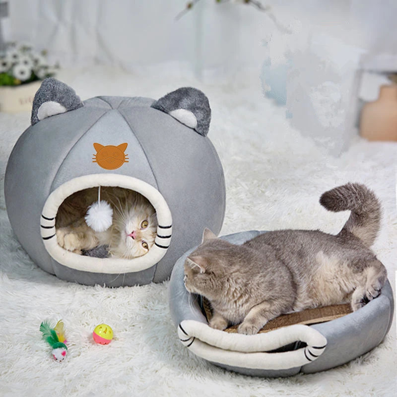 Cat Winter Basket Bed