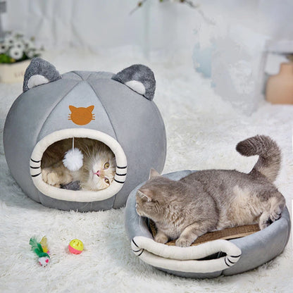 Cat Winter Basket Bed